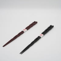 ねじり箸　すり漆