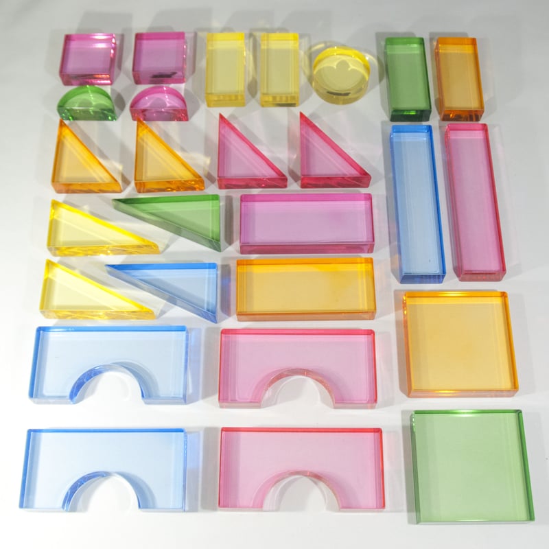 1set販売ページ】アクリル積み木 全27種類パーツ (対象年齢3歳