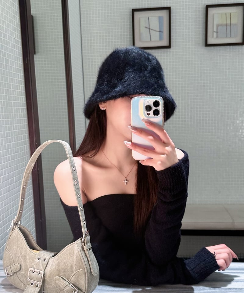 YILON イロン Shaggy fur bucket hat ハット バケハ Shaggy fur bucket hat | 【YILON】イロン｜公式オンライン