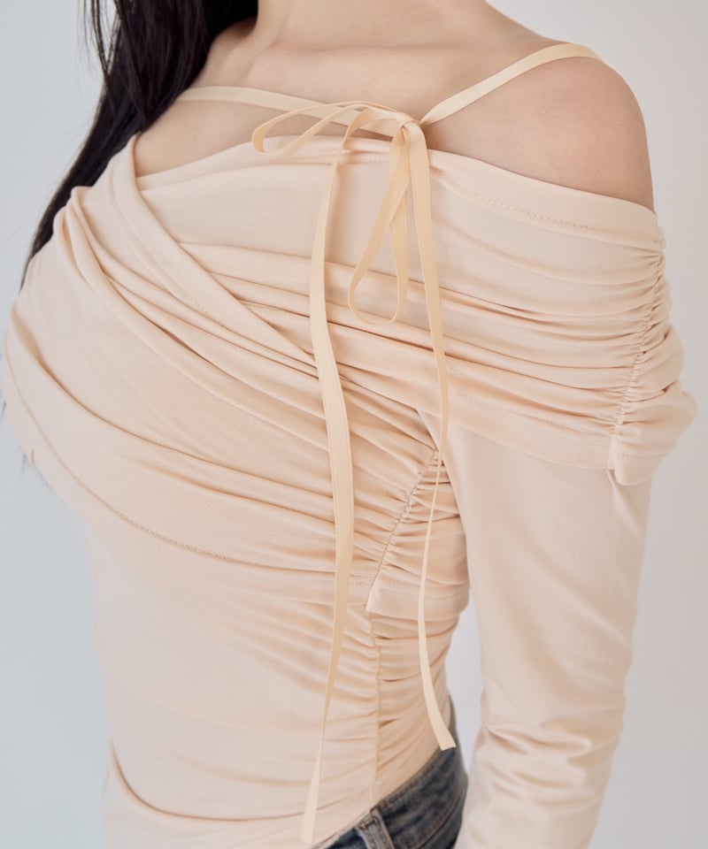 YILON MADE】Lace gather tops