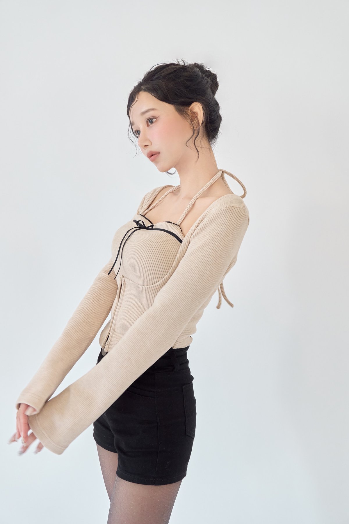 YILON MADE】Corset design layered tops YILON MADE】Corset design layered tops