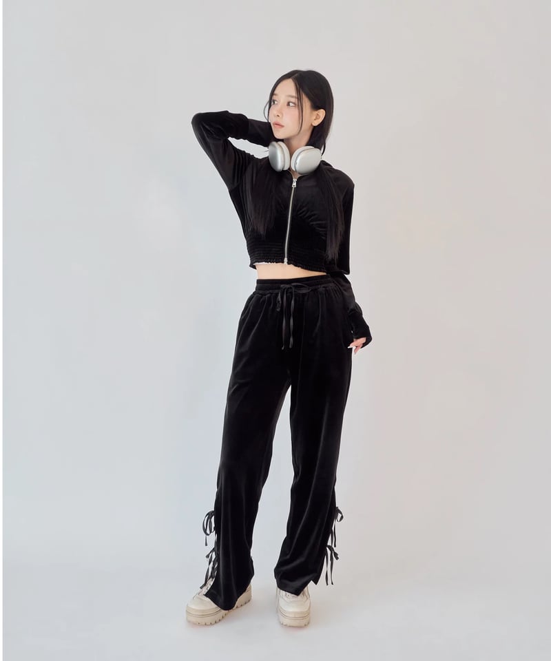 YILON MADE】Relux velour setup (pants) | 【YILON 