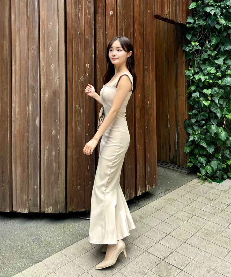 yilon マーメイドワンピース Yilonスタイルアップマーメイドワンピース