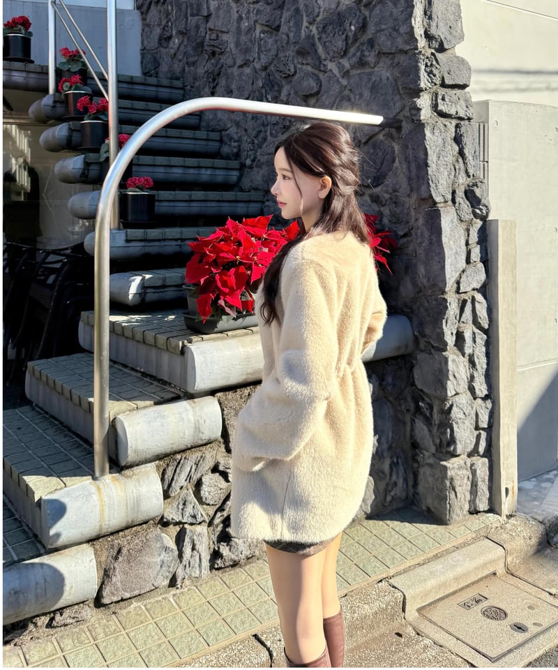 yilon イロン ファーコート Waistmark eco fur coat