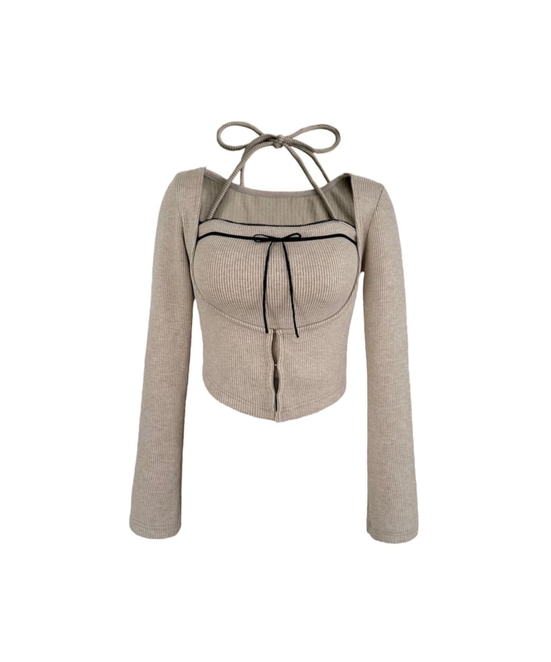 YILON MADE】Corset design layered tops | 【YILON 