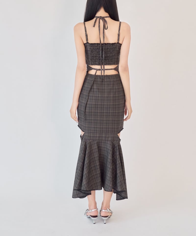 YILON MADE】Cutout check op | 【YILON】イロン｜公式オンライ 