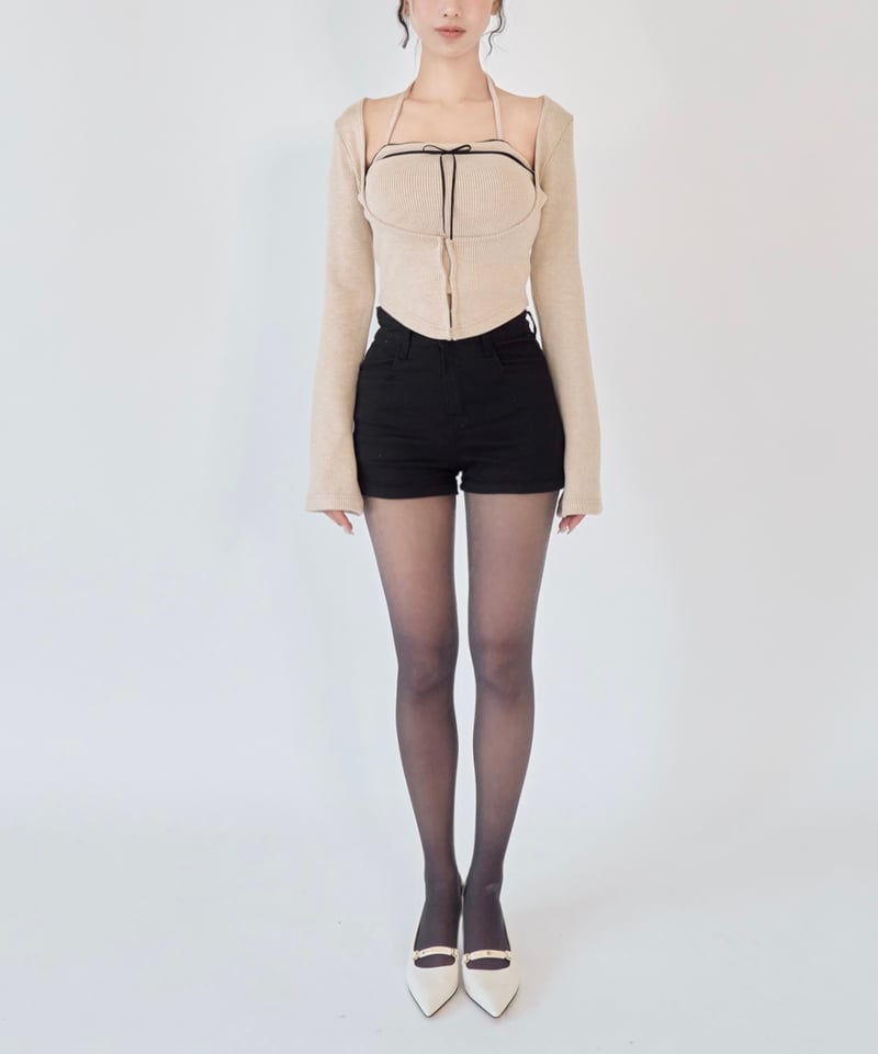 YILON MADE】Corset design layered tops | 【YILON 