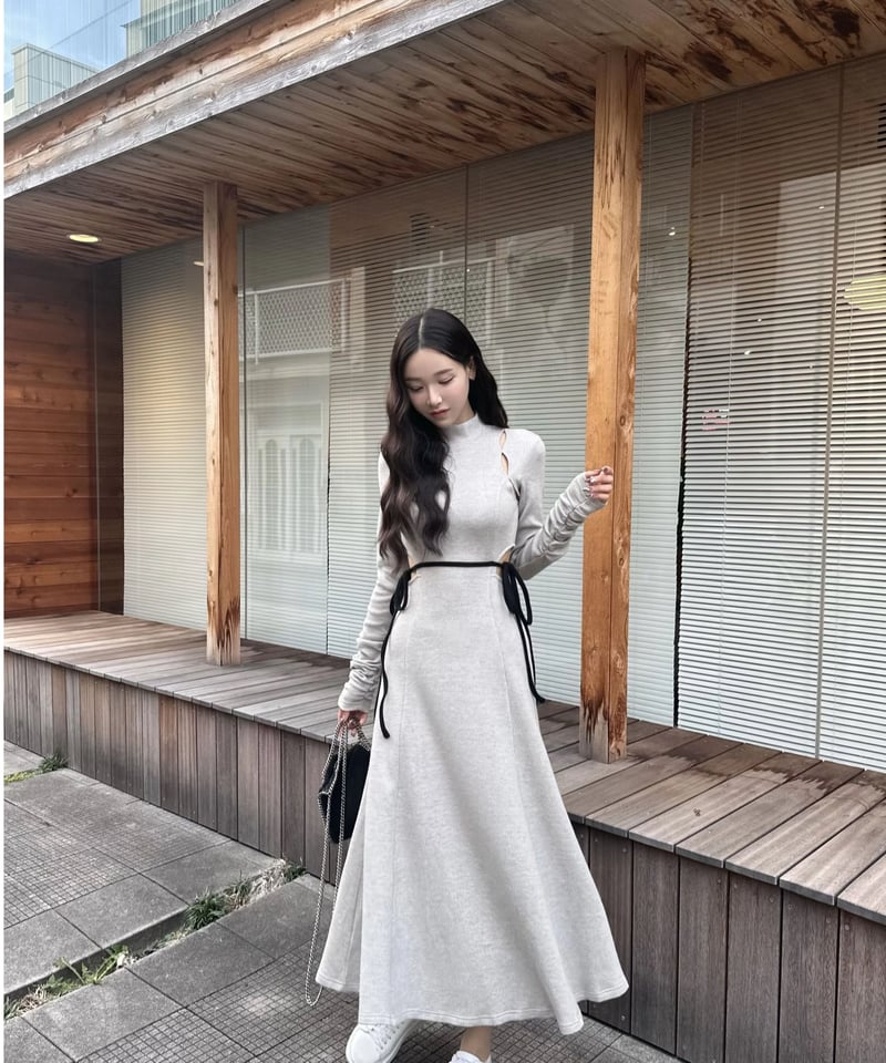YILON Cutout design op カットデザインワンピース