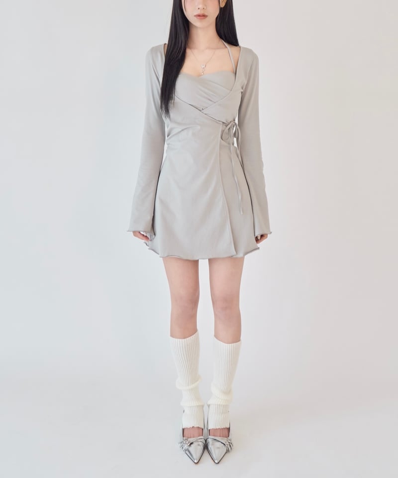 yilon Ennui lady op イロン ワンピース グレー yilon Ennui lady op イロン ワンピース グレー YILON Ennui