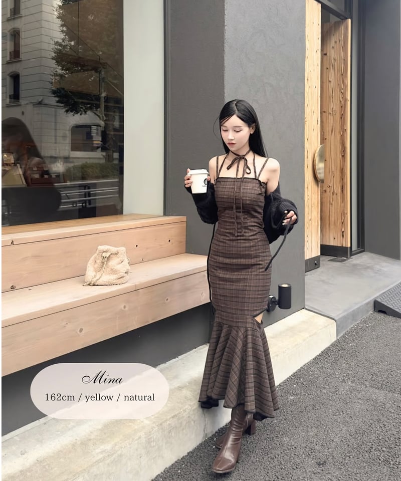 YILON イロン Layered gather opワンピース YILON Layered gather op
