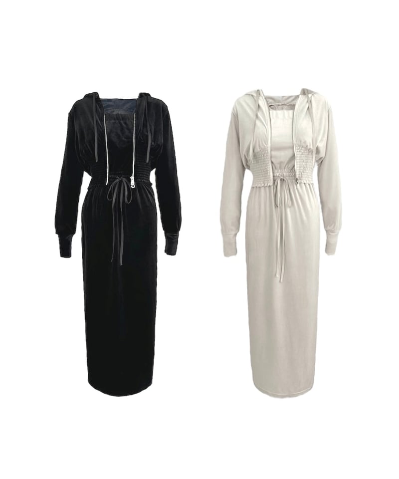 YILON MADE】Relux velour setup (one-piece) | 【Y 