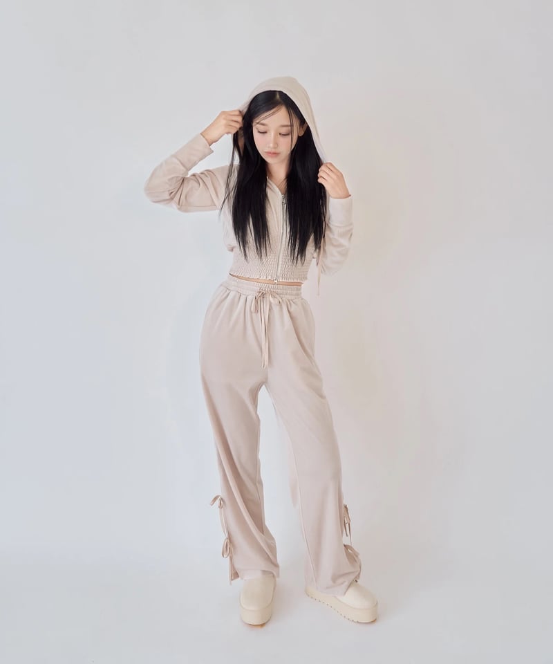 YILON MADE】Relux velour setup (pants) | 【YILON 