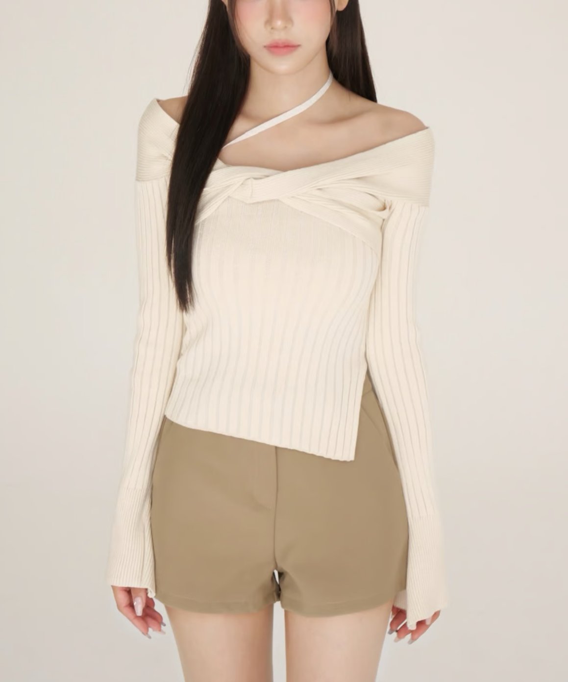 【YILON MADE】Twinkle offshoulder knit YILON MADE】Twinkle offshoulder knit