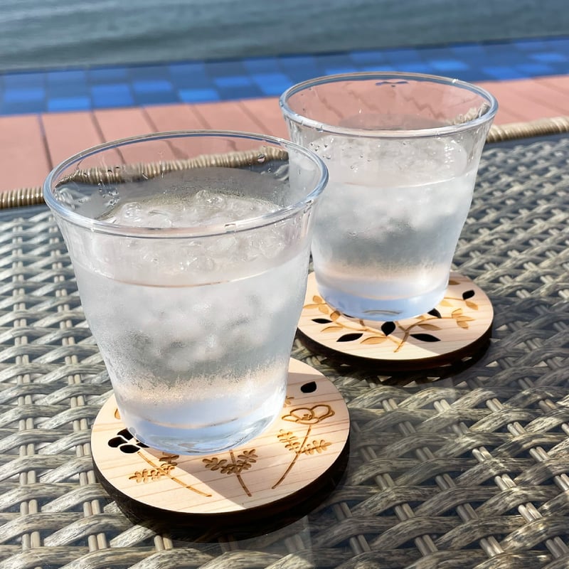 ひのきコースター 90mm 1枚 檜 コースター キッチン用品 キッチン