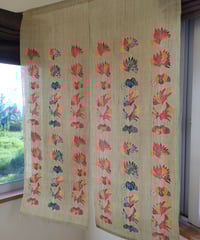 しだれ桜の暖簾 暖簾 しだれ桜 | 藤﨑紅型工房