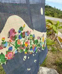 暖簾 しだれ桜 | 藤﨑紅型工房