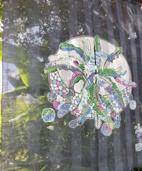 しだれ桜の暖簾 暖簾 しだれ桜 | 藤﨑紅型工房