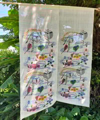 暖簾 しだれ桜 | 藤﨑紅型工房