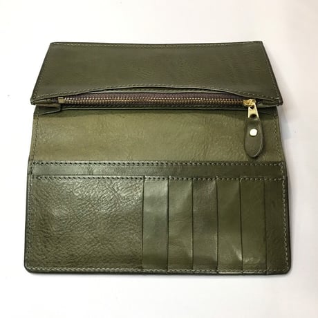 アゴモノガタリ・ヌメ革長財布（二つ折り）