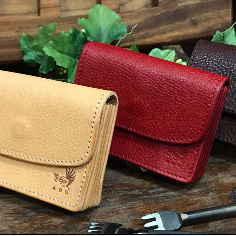 アゴモノガタリ・ヌメ革ジャバラ（蛇腹）カードケース | レザー