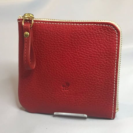 アゴモノガタリ・ヌメ革L字ファスナーハーフ財布（小銭入れ付き）