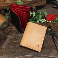 アゴモノガタリ・ヌメ革３連折財布（ミドルサイズ）