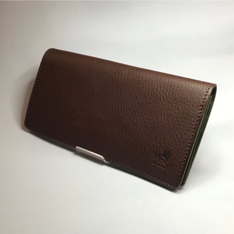 アゴモノガタリ・ヌメ革長財布（二つ折り）