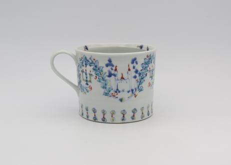 松尾貞一郎　色絵磁器夢のマグ6