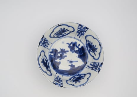 松尾貞一郎　染付磁器芙蓉手中鉢