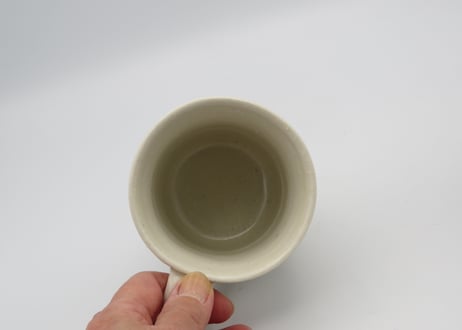 東直人　白磁面取りマグ
