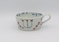 松尾貞一郎　色絵磁器凌ぎスープカップ19