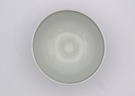 松尾貞一郎　色絵磁器花唐草飯碗