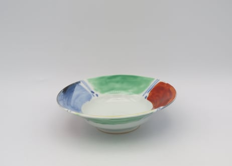 古川桜　色絵磁器４色くぼみ小鉢