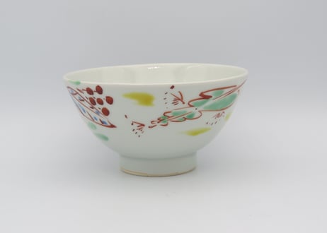 古川桜　色絵磁器ねむの木の飯碗