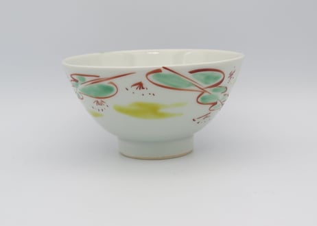 古川桜　色絵磁器ねむの木の飯碗
