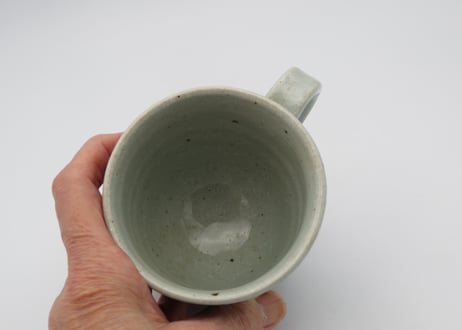 山本博　染付け陶器シロツメクサA