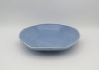 東まり子　磁器アクア釉六角中皿