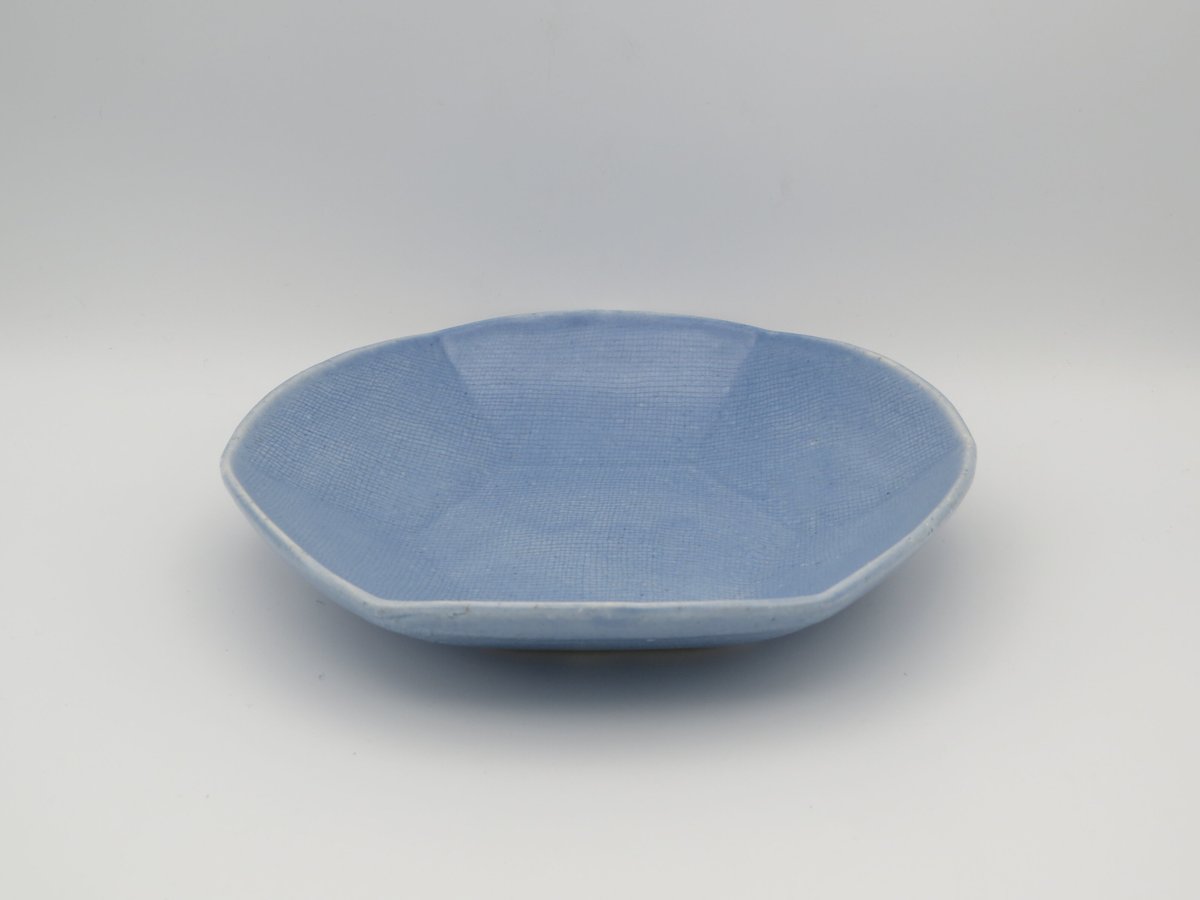 東まり子 磁器アクア釉六角中皿 | 工藝舎 オンラインショップ