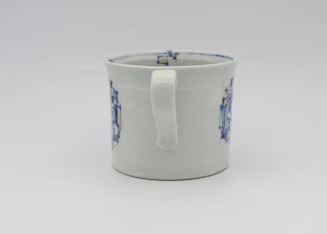 松尾貞一郎　色絵器丸紋マグ7