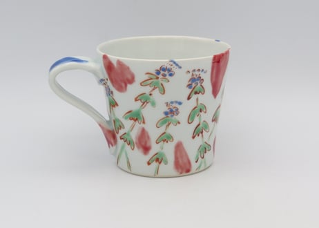 古川桜　色絵磁器ボタニカルマグF