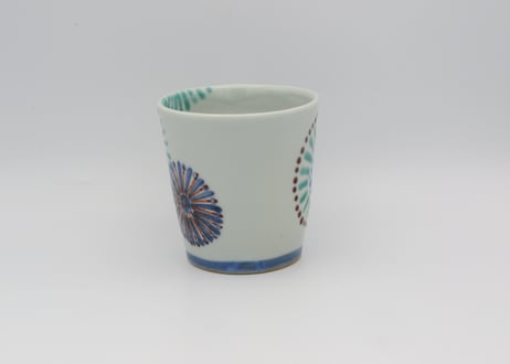 高橋宏彰　色絵磁器花火のマグ