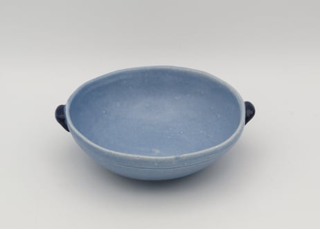 東まり子　アクア色の磁器のスープカップ