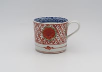 松尾貞一郎　色絵磁器赤玉のマグ8