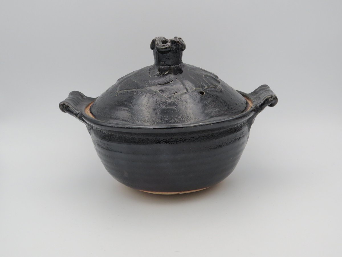 稲葉直人 黒織部 一人鍋 土鍋 キャセロール 1人鍋 陶芸 直人 稲葉直人 黒織部 一人鍋 土鍋 キャセロール 1人鍋 陶芸 直人 稲葉直人 黒