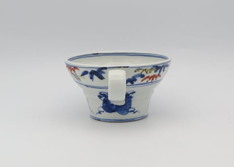 松尾貞一郎　色絵磁器赤絵マグN4