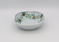 清水なお子　色絵磁器柘榴木瓜小鉢