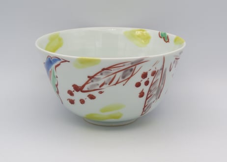 古川桜　色絵磁器ボタニカル麺鉢D