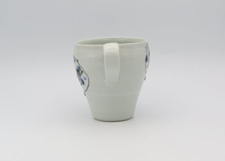 松尾貞一郎　色絵磁器マグN17