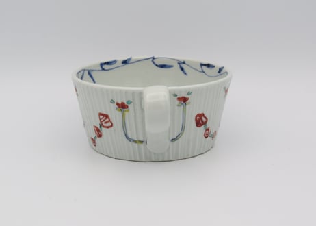 松尾貞一郎　色絵磁器凌ぎスープカップ19