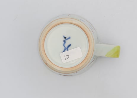 古川章蔵　色絵磁器デタラメ紋マグD